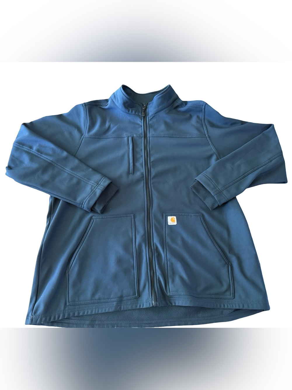 Carhartt Rugged Flex Bonded Fleece Scrub Coat Jacket Modern Fit Navy 3XL